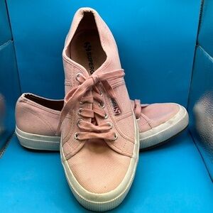 Superga light pink sneaker shoes, women’s size 10
